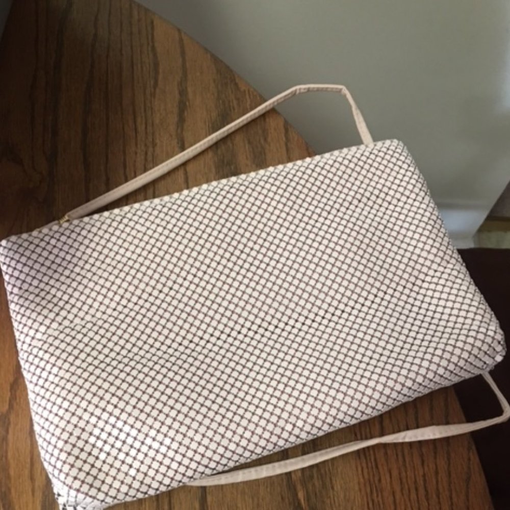 Whiting and Davis International  Metal Mesh PINK Evening Bag